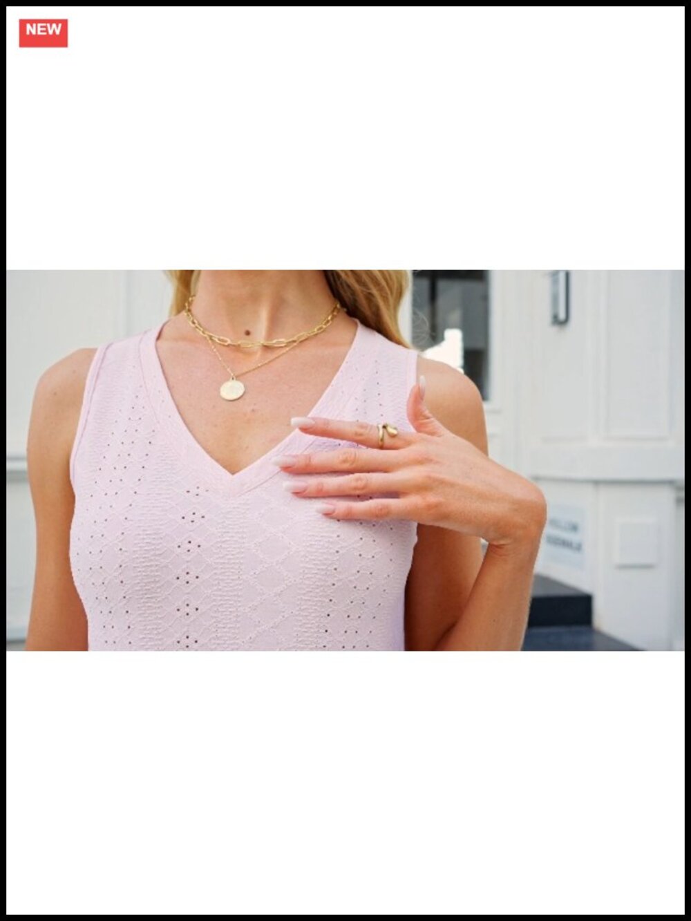 Womens V Neck Sleeveless Tank Top Loose Fit Flowy Summer Casual - Picture 5 of 6